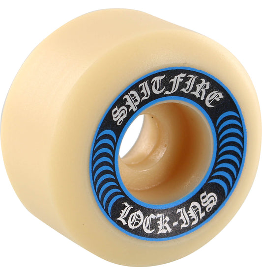 Spitfire Wheels F4 Lock-Ins 55mm 99a - White/Blue (Set of 4) - Bow Shock Marketplace