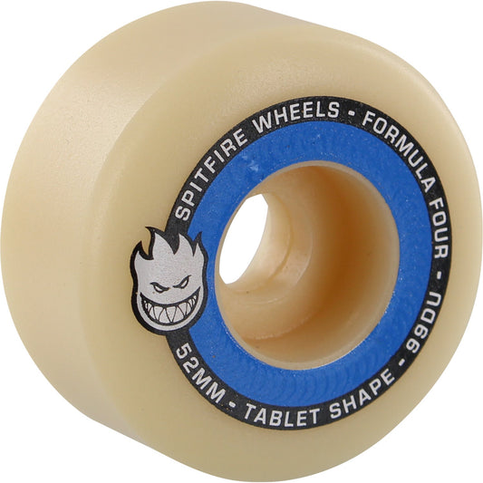 Spitfire Wheels F4 Tablets 52mm 99a - Natural/Blue (Set of 4)