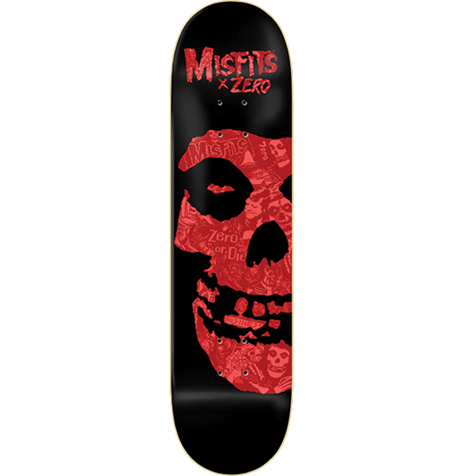 Zero Misfits Collage Skateboard Deck - 8.5″ Black/Red - Bow Shock Marketplace