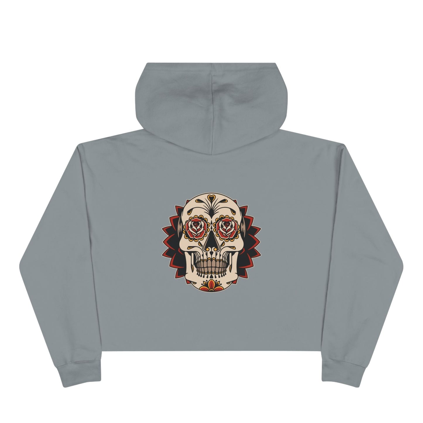 Liebe Calavera Rosa Crop Hoodie