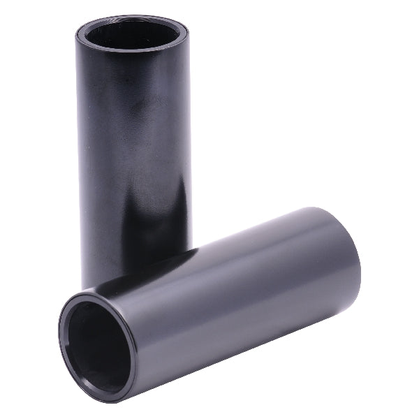 Snafu Hex 100mm Alloy Core Chromo Sleeve Pegs - Black - Bow Shock Marketplace