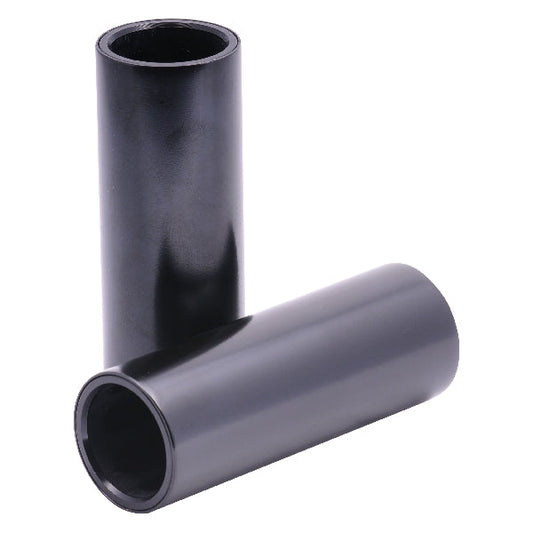 Snafu Hex 100mm Alloy Core Chromo Sleeve Pegs - Black - Bow Shock Marketplace
