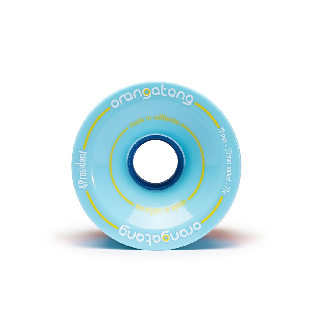 Orangatang 4President 70mm 77a Longboard Wheels - Blue (Set of 4) - Bow Shock Marketplace