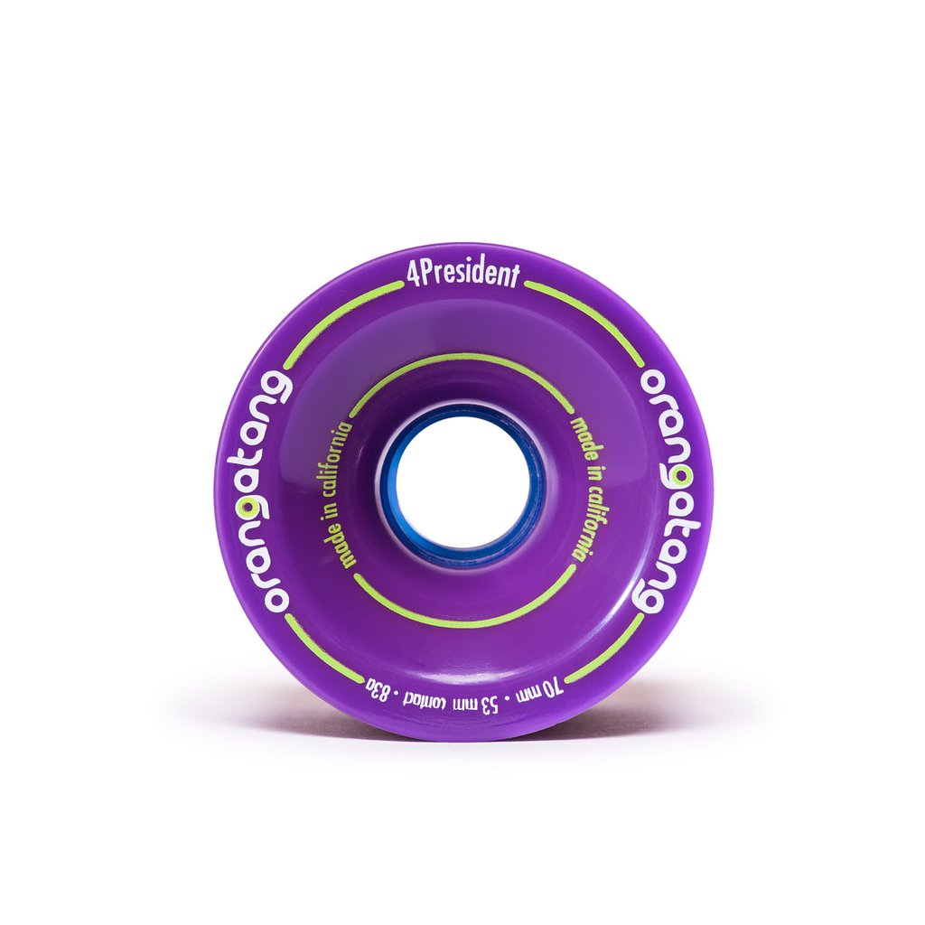 Orangatang 4President 70mm 83a Longboard Wheels - Purple (Set of 4) - Bow Shock Marketplace
