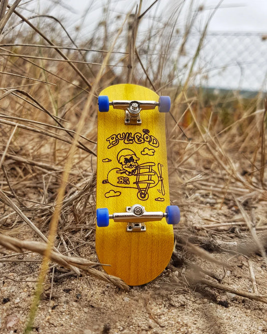 BullGod Mile High Yellow Pro Fingerboard Complete
