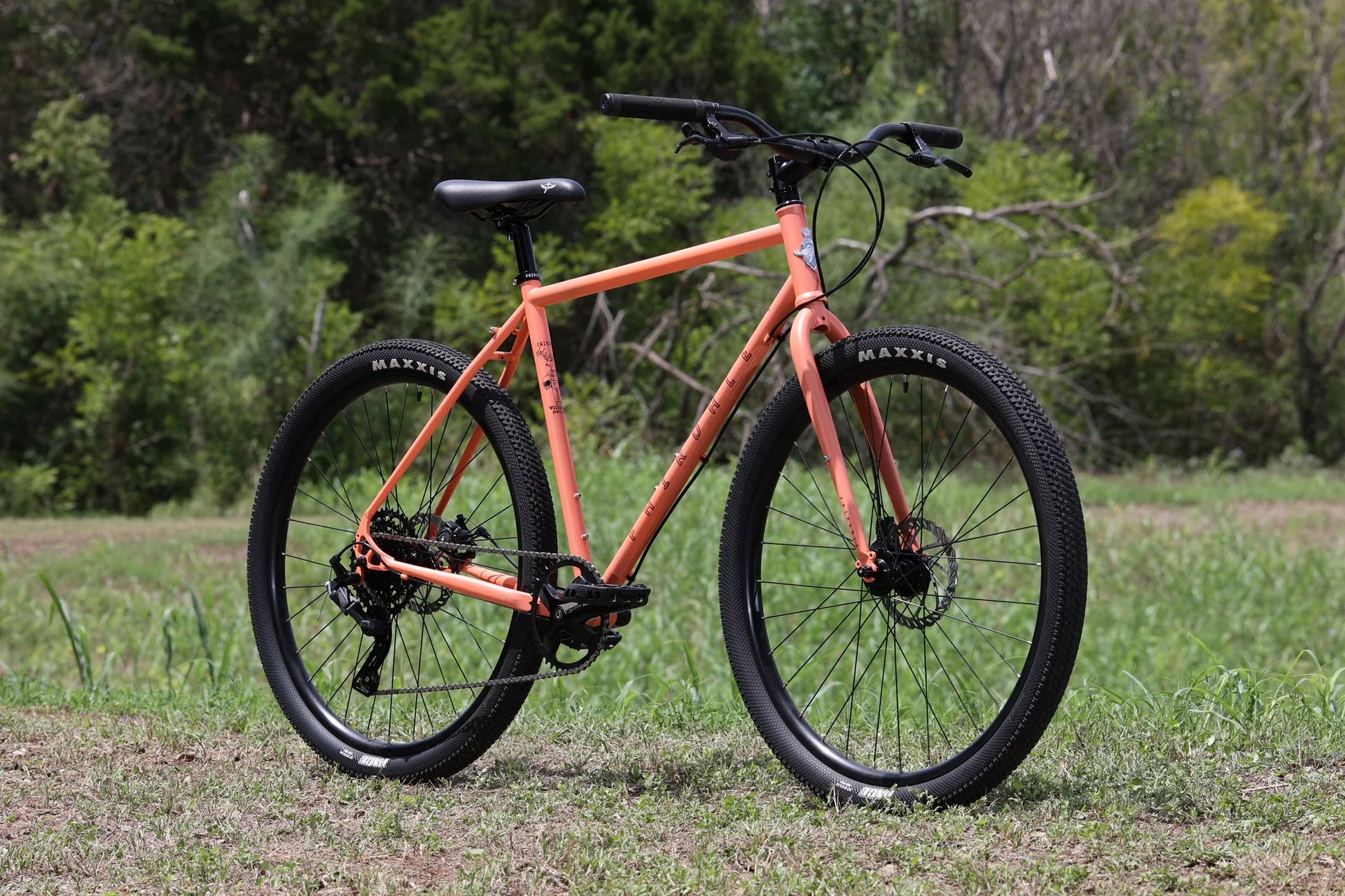 Fairdale Weekender Archer 27.5″ Complete Cruiser Bike - Matte Coral Red - Bow Shock Marketplace