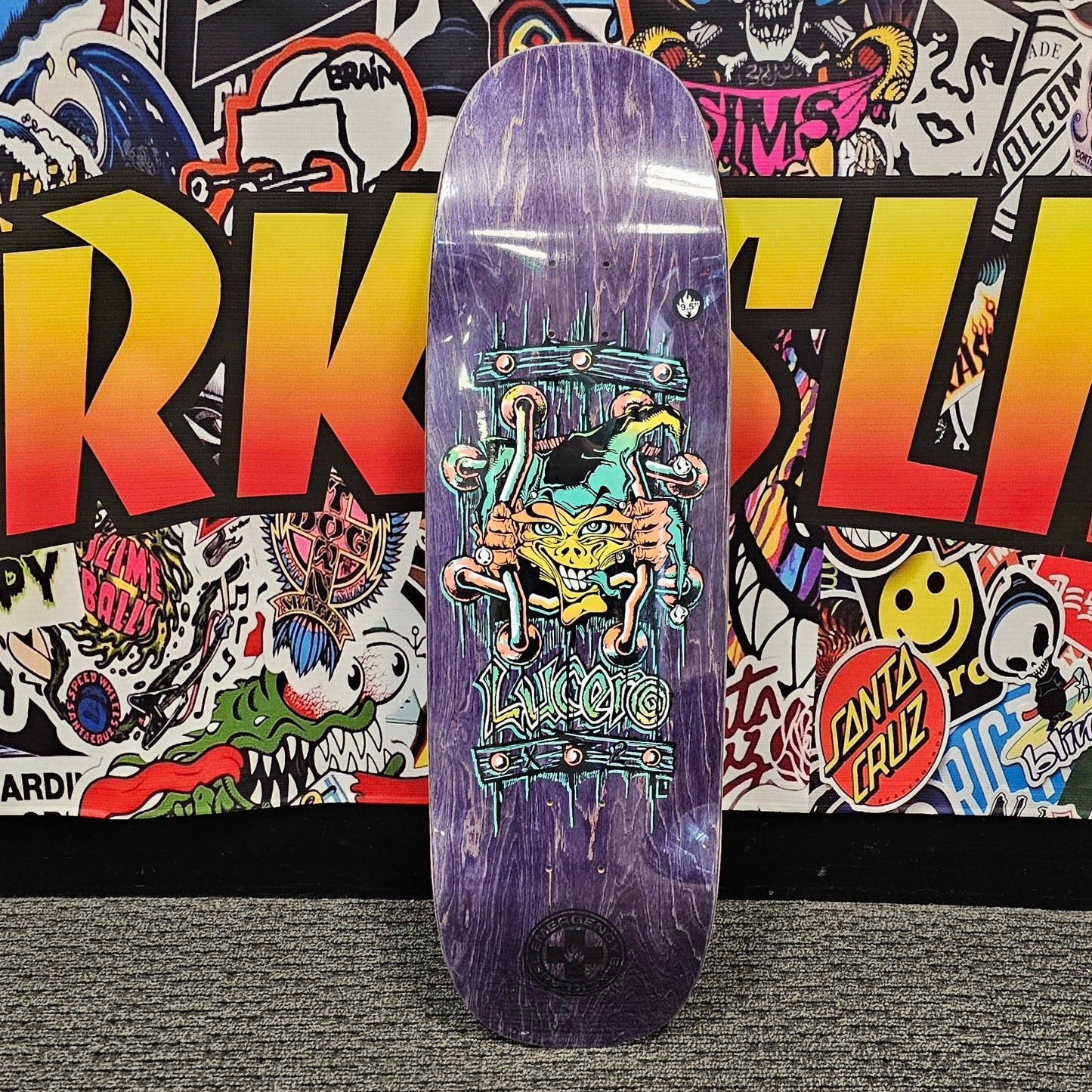 BLACK LABEL JOHN LUCERO "X2" 9.5" TUGBOAT SKATEBOARD DECK - Bow Shock Marketplace