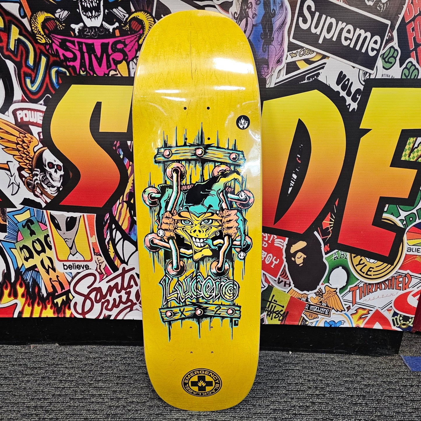 BLACK LABEL JOHN LUCERO "X2" 9.5" TUGBOAT SKATEBOARD DECK - Bow Shock Marketplace