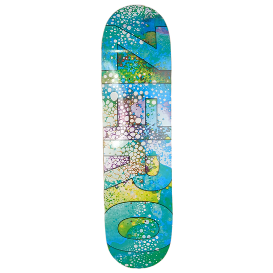 Zero Fizz Bubbles Green Blue Multi Size 8.100" Vintage NOS Deck