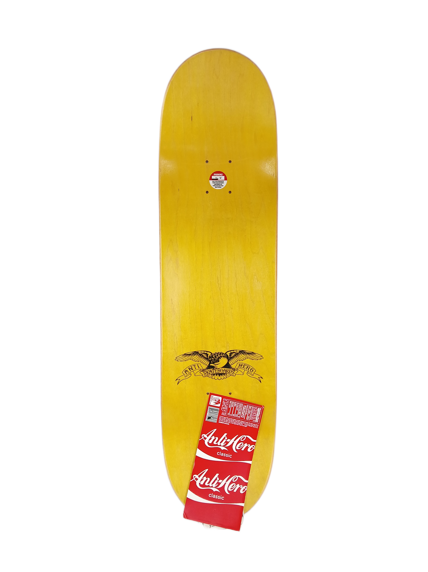 Anti-Hero John Cardiel Arms White Red Silver Metallic Foil Misprint Size 8.38" Vintage NOS Deck