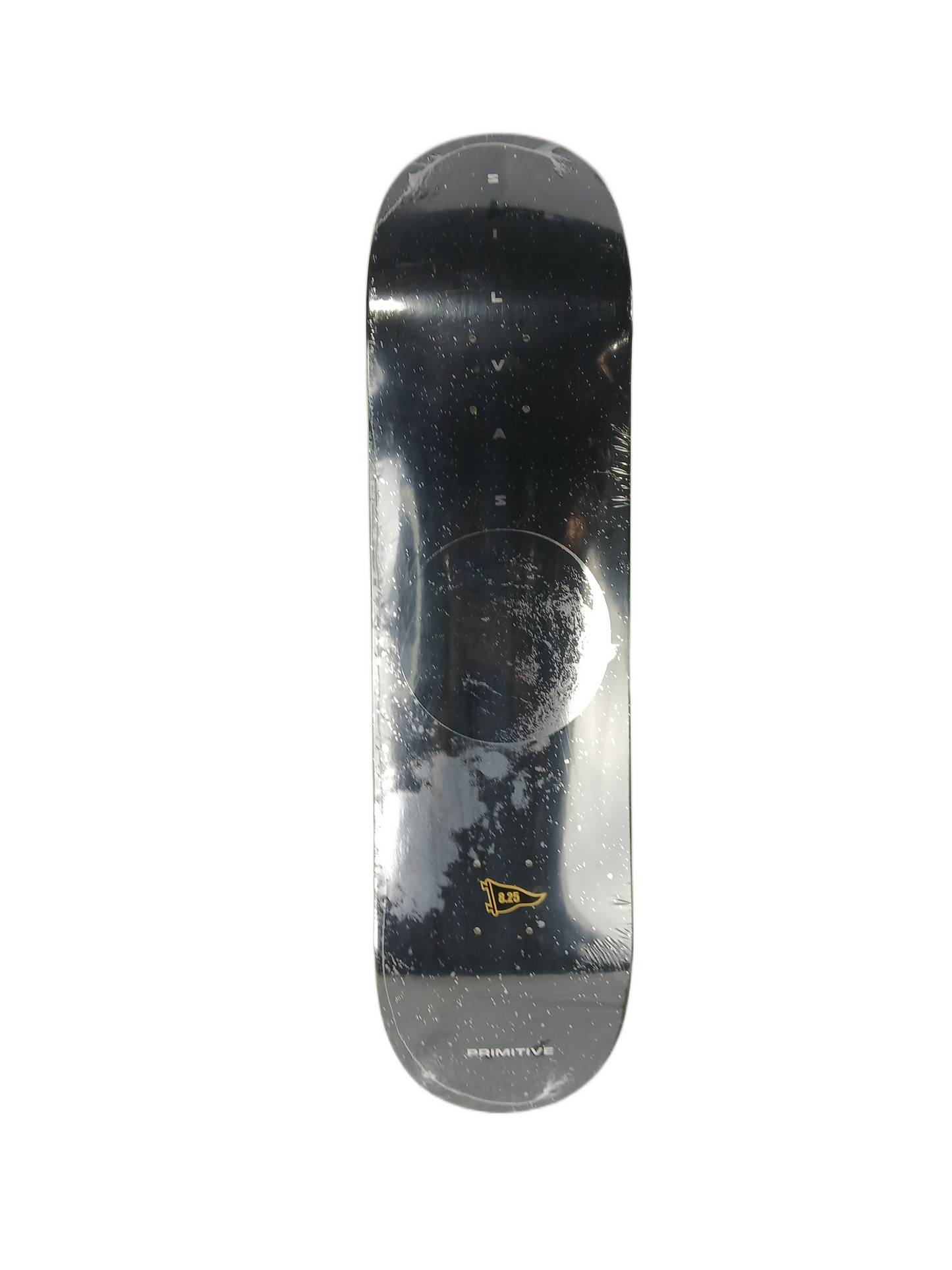 Primitive Miles Silvas Moon Black Silver Size 8.25" Vintage NOS Deck