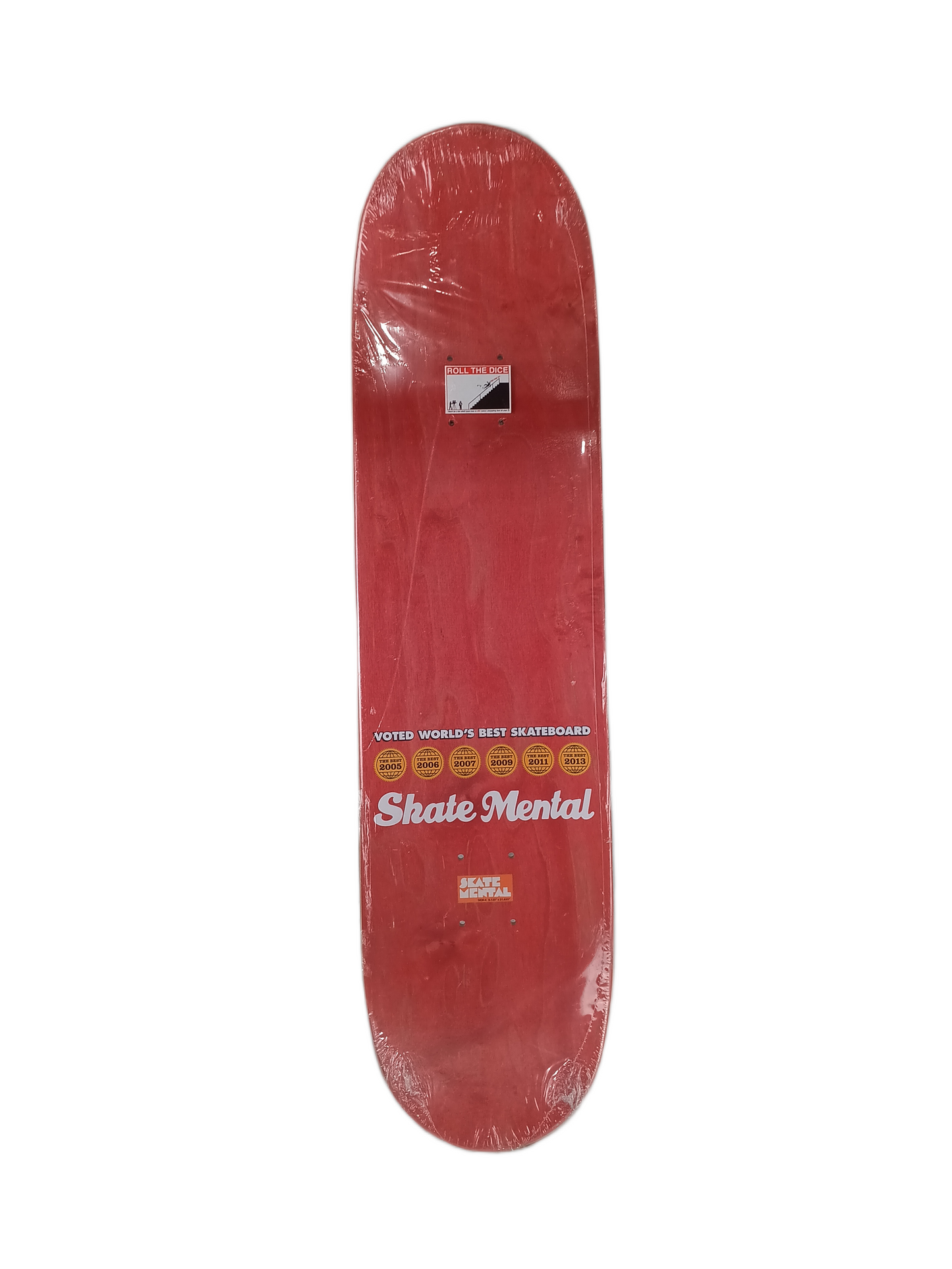 Skate Mental Jack Curtain Jack White Multi Size 8.125" Vintage NOS Deck