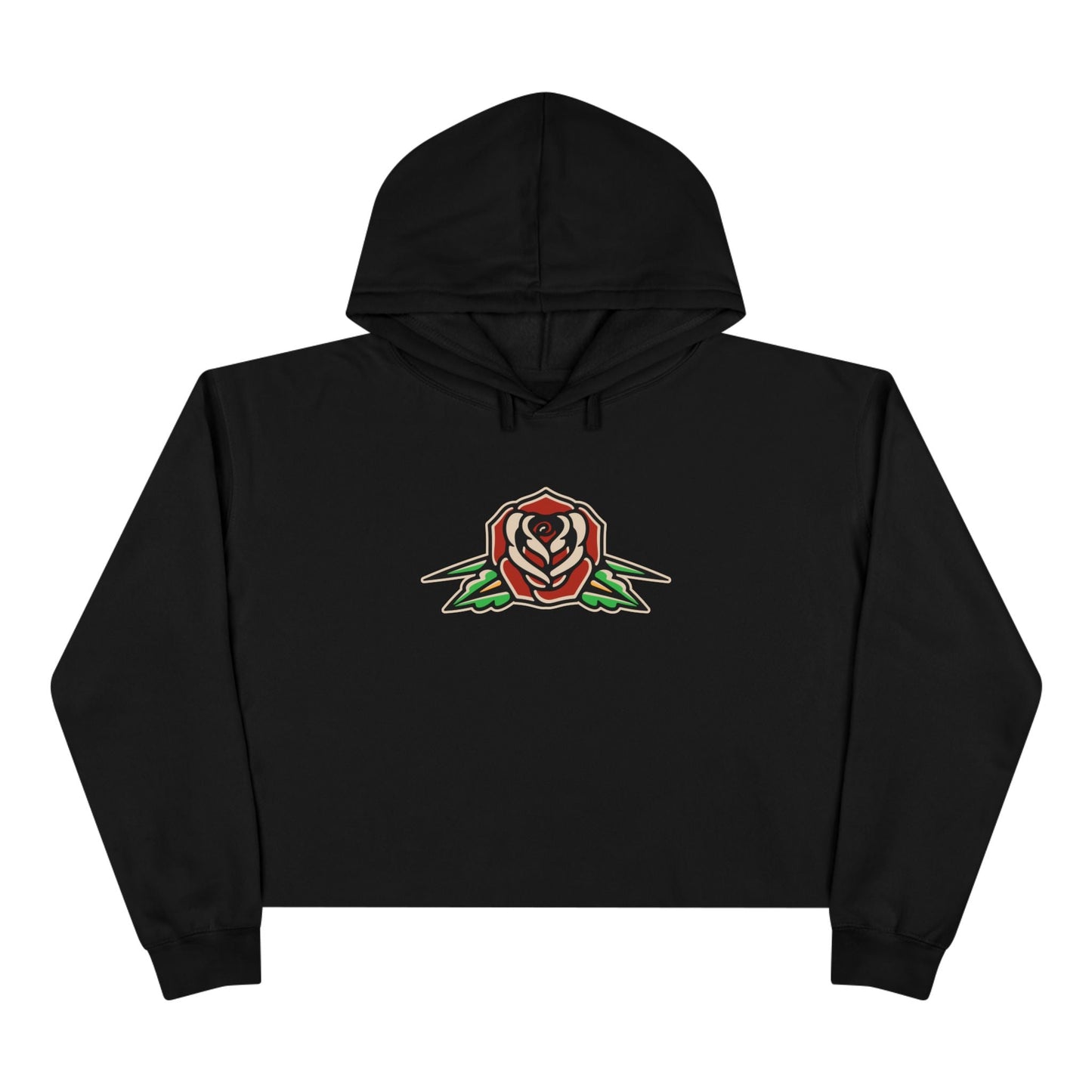 Liebe Calavera Rosa Crop Hoodie