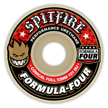 SPITFIRE F4 CONICAL FULL 56MM 101a SKATEBOARD WHEELS