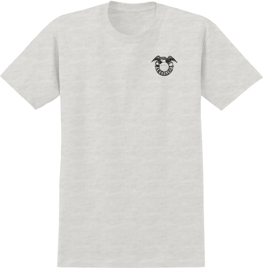 Antihero Studio 18 Ringspun Heather Bone W/ Black Prints S/s Shirt