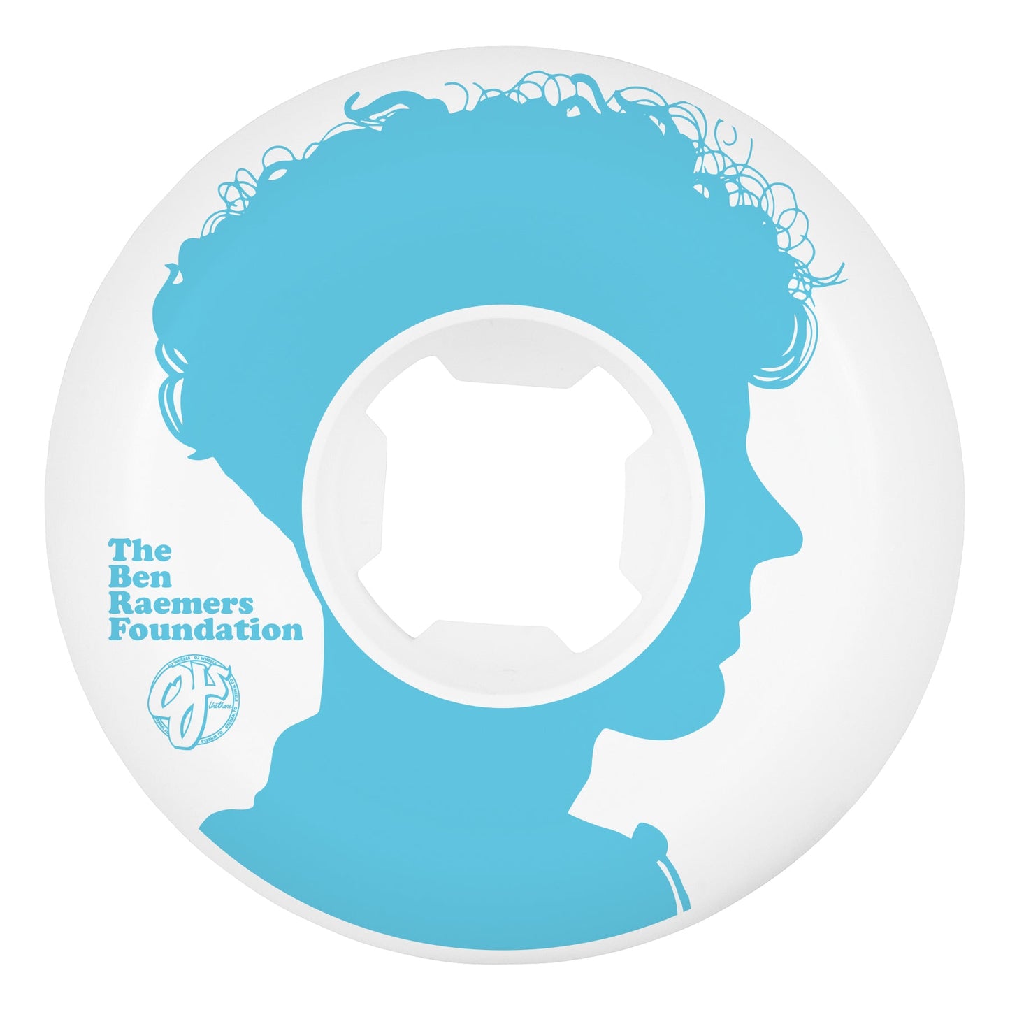 OJ Raemers Foundation Hardline 99a 55mm White Skateboard Wheels