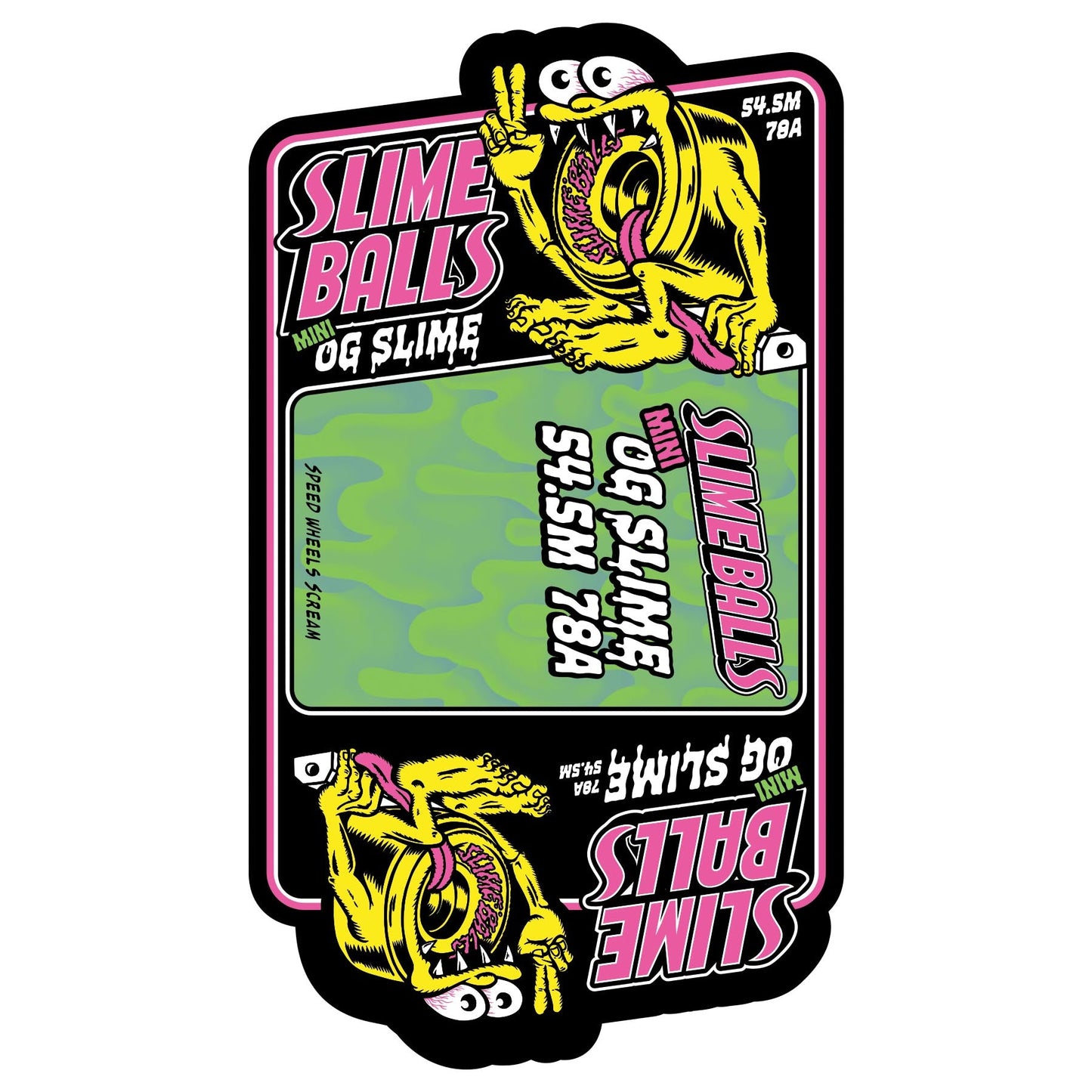 Slime Balls Jelly Fish Mini OG 54.5mm 78a Skateboard Wheels