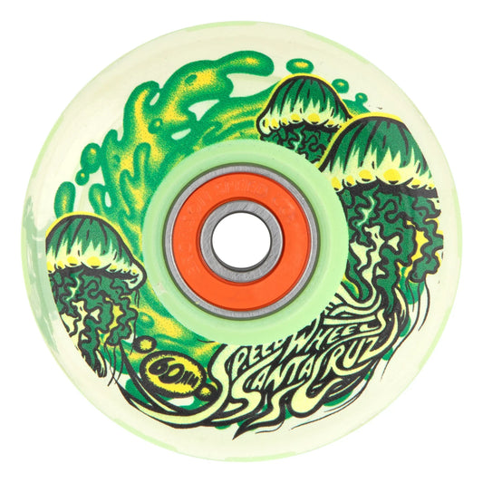 Slime Balls Jelly Fish Light Ups OG Slime Wheels 60mm 78a - Glow In The Dark (Set of 4) - Bow Shock Marketplace
