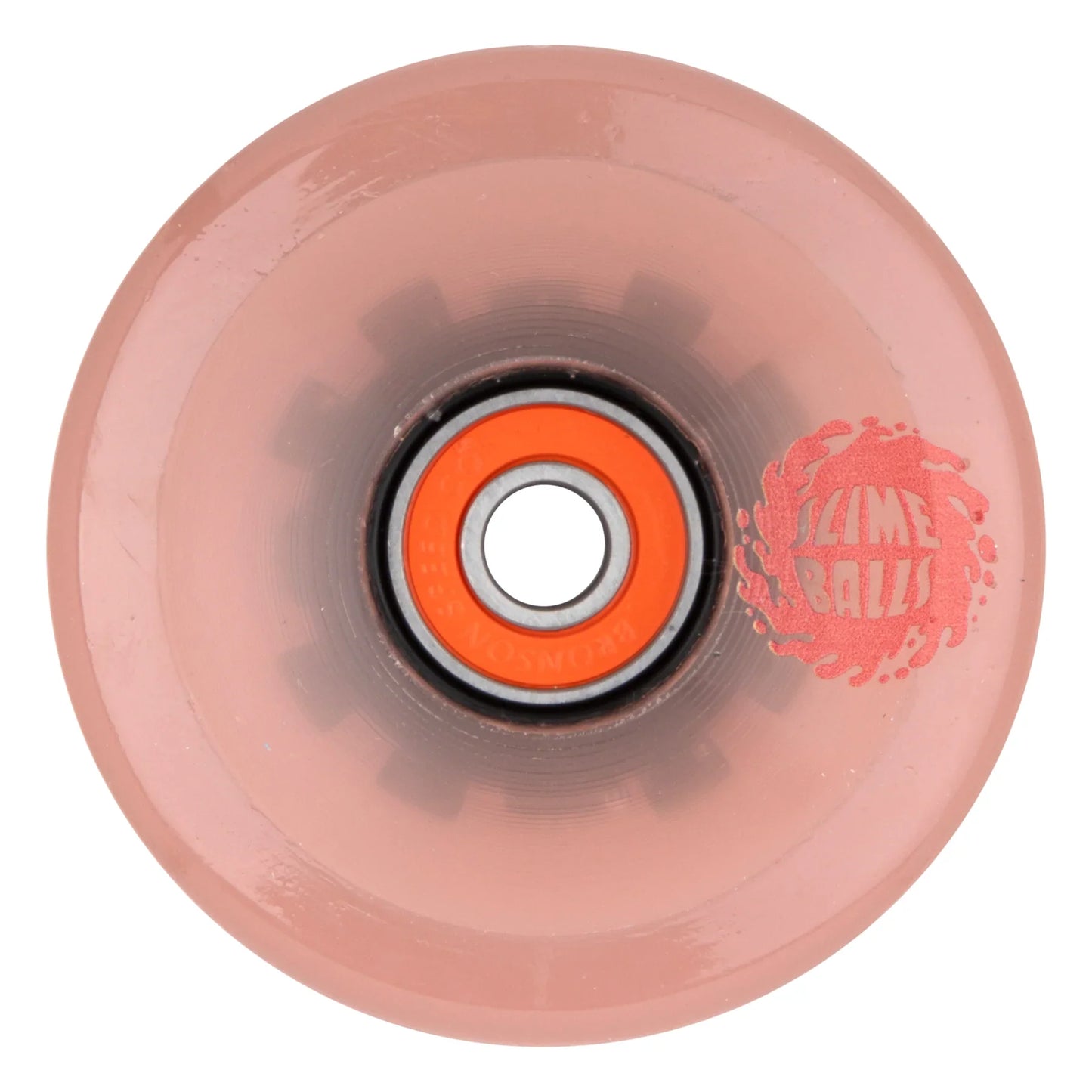 Slime Balls Pink Eyes Light Ups OG Slime Wheels 66mm 78a - Trans Pink (Set of 4)