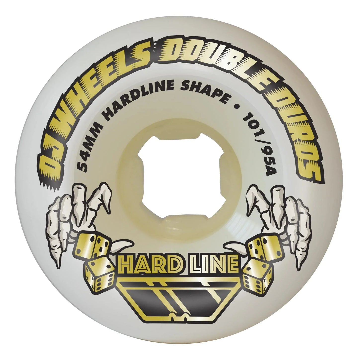 Oj Double Duro Hardline 54mm 101a/95a Skateboard Wheels