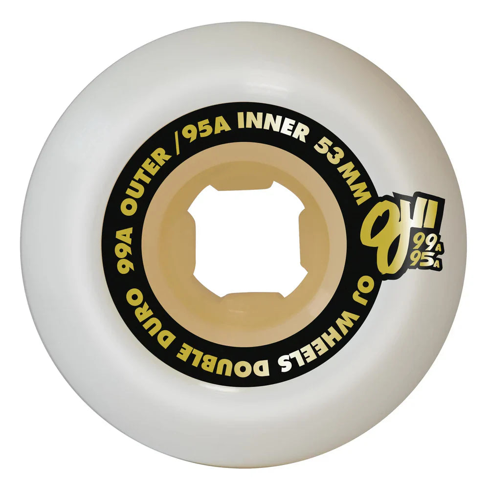 Oj Double Duro Hardline 53mm 95a/99a Skateboard Wheels