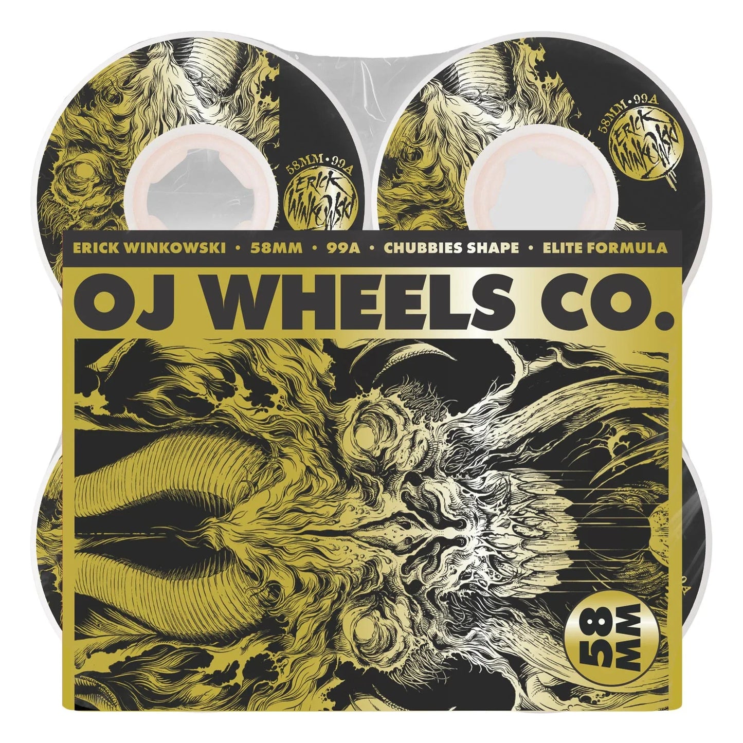 Oj Winkowski Primeval Elite Chubbies 58mm 99a Skateboard Wheels