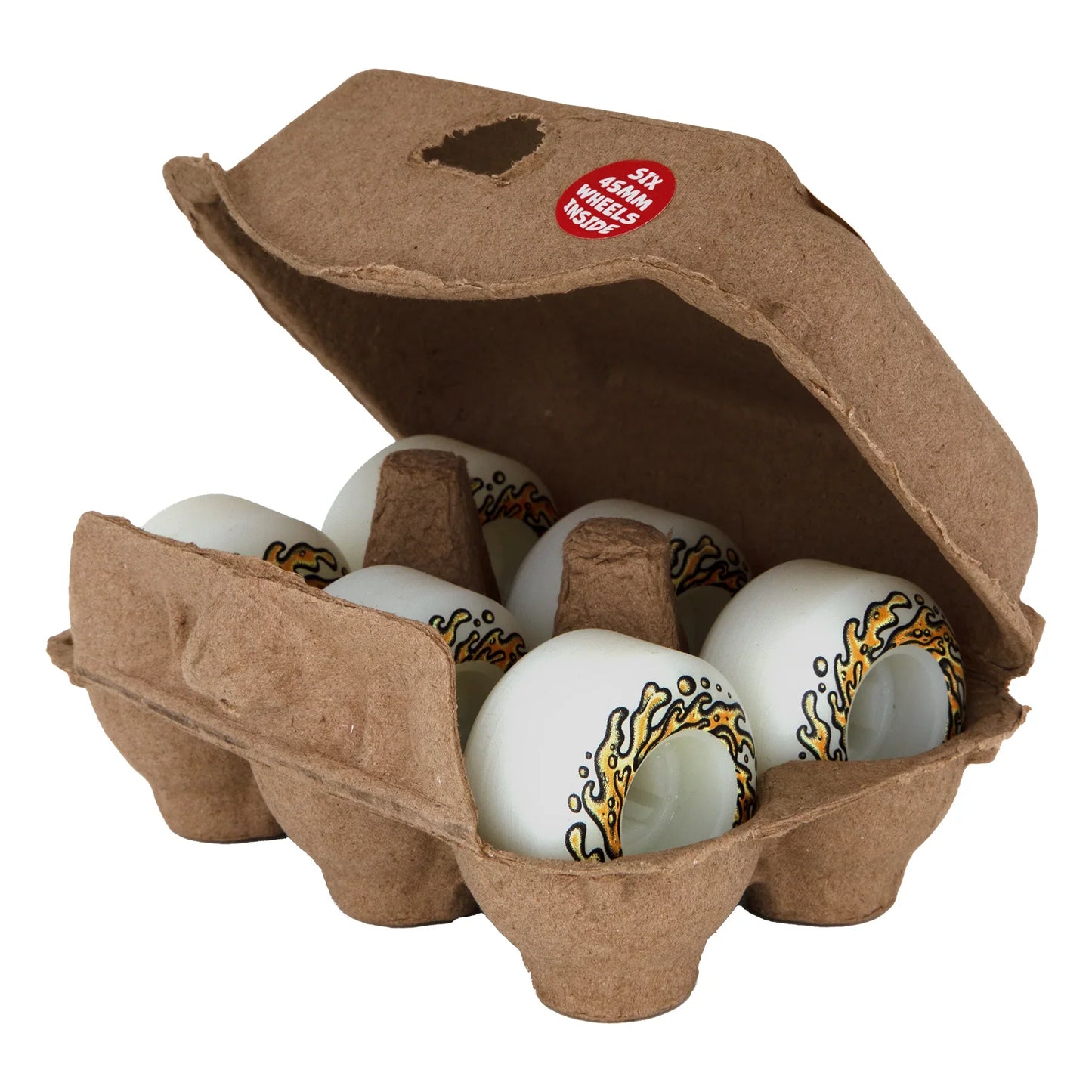 Slime Balls OG Eggs Half Dozen Chubbies Wheels 45mm 99a - White (Set) - Bow Shock Marketplace