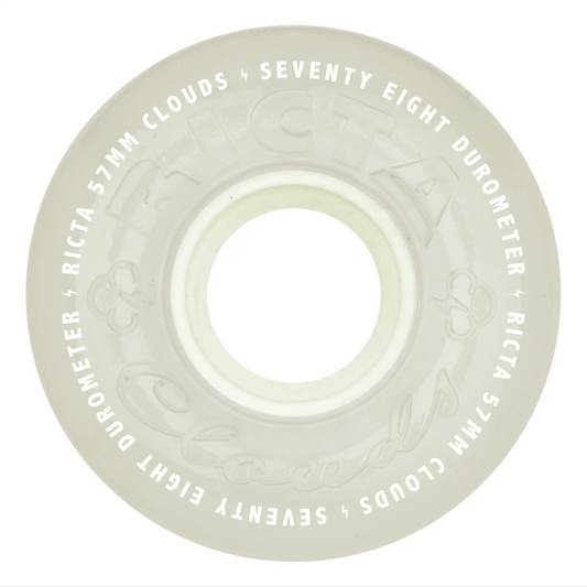 Ricta Clouds Wheels 57mm 78a - Aqua Glow In The Dark (Set)