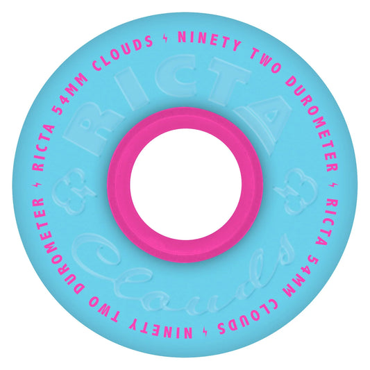 Ricta Clouds Wheels 54mm 92a - Blue/Pink (Set)