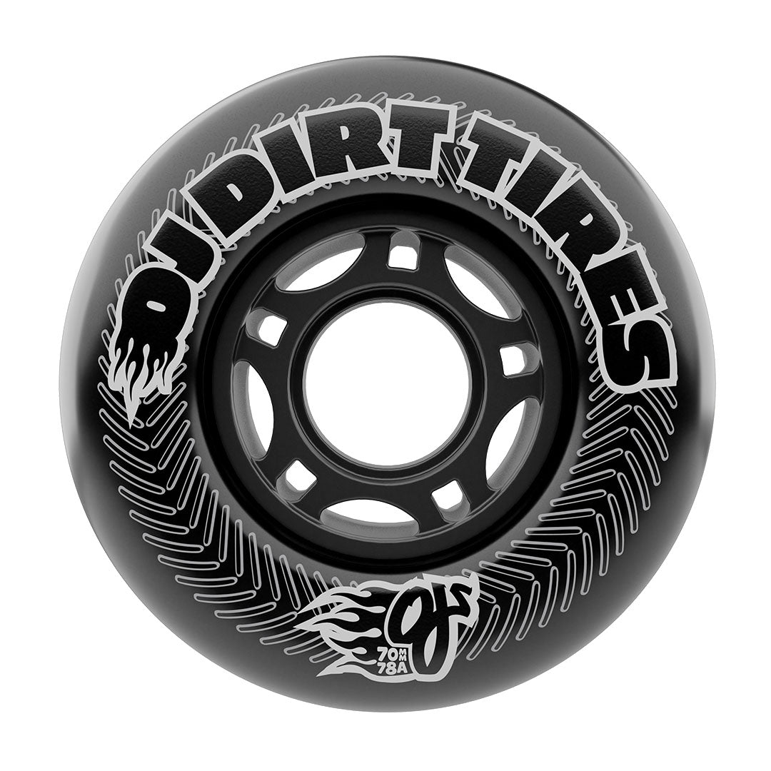 OJ Vandals Thunder Juice Dirt Tires Black 70mm 78A Skateboard Wheels