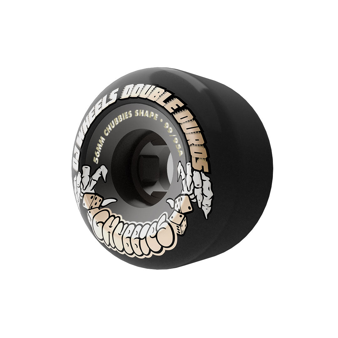 OJ Double Duro Black Chubbies 56mm 95A/99A Skateboard Wheels