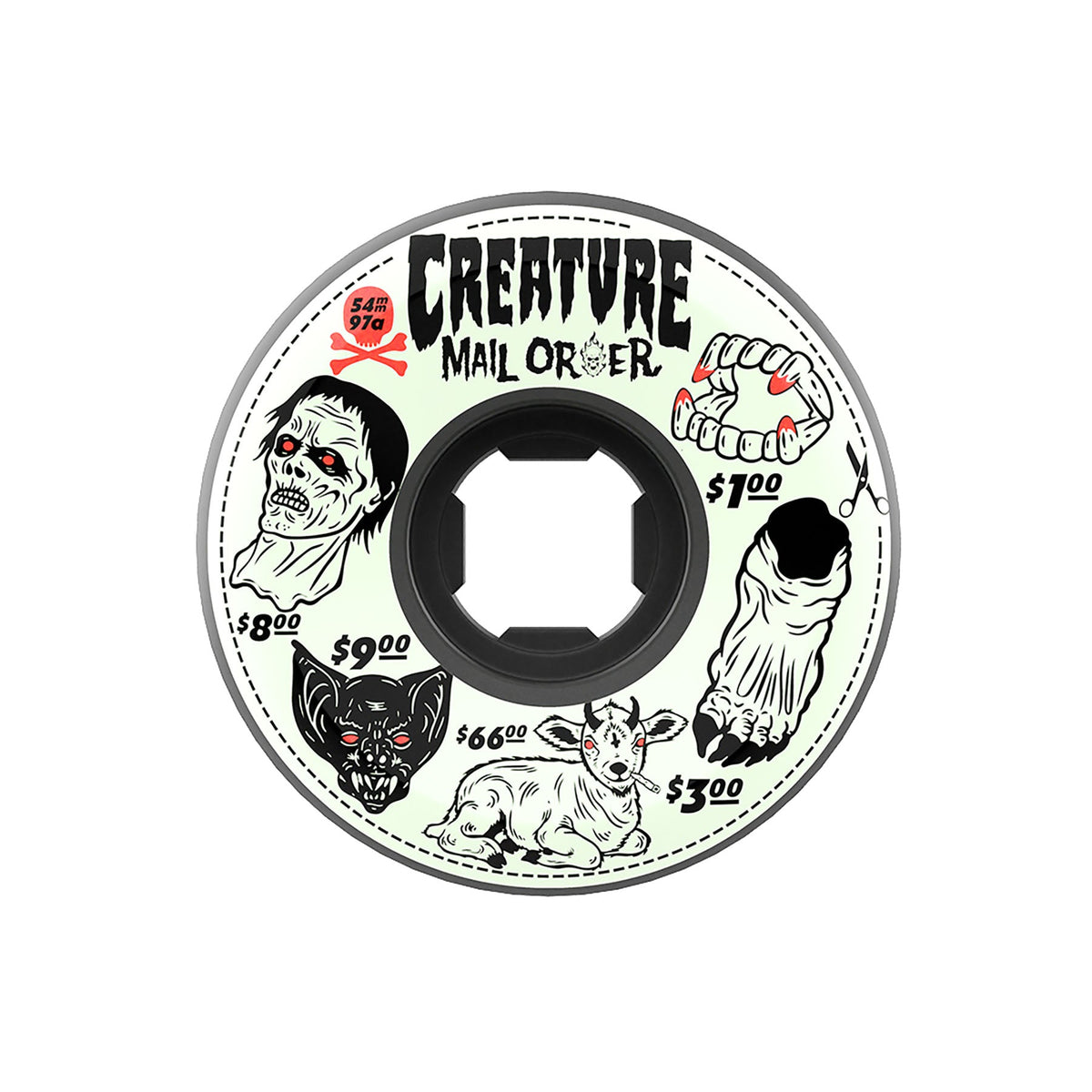 OJ x Creature Mail Order Bloodsuckers 54mm 97A Skateboard Wheels