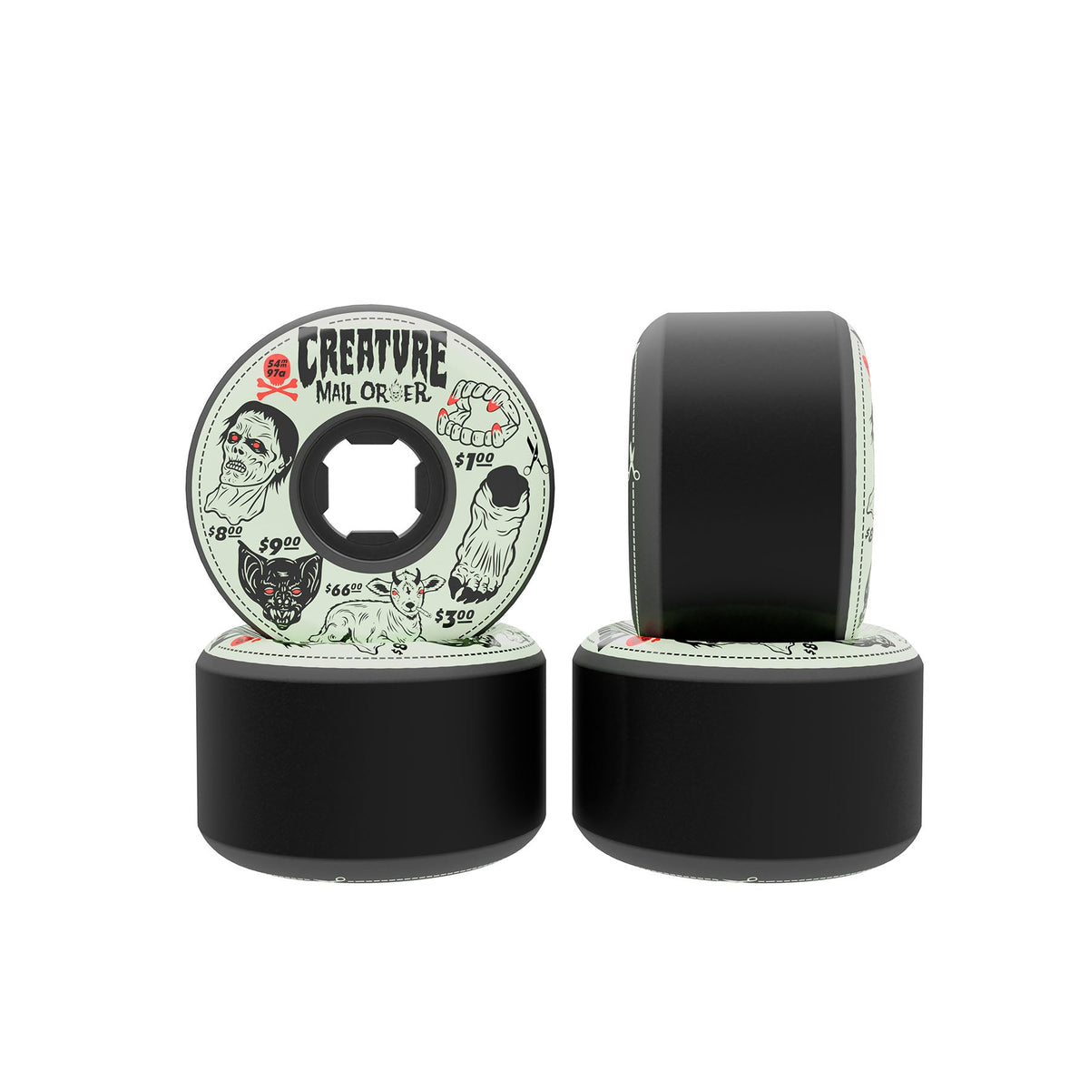 OJ x Creature Mail Order Bloodsuckers 54mm 97A Skateboard Wheels