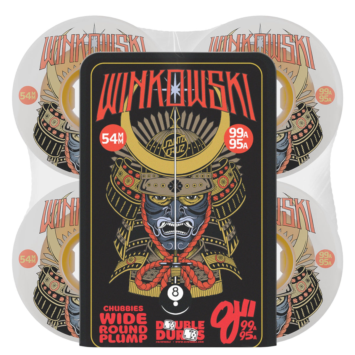 OJ Winkowski Samurai Double Duro Chubbies 54mm 99A/95A Skateboard Wheels