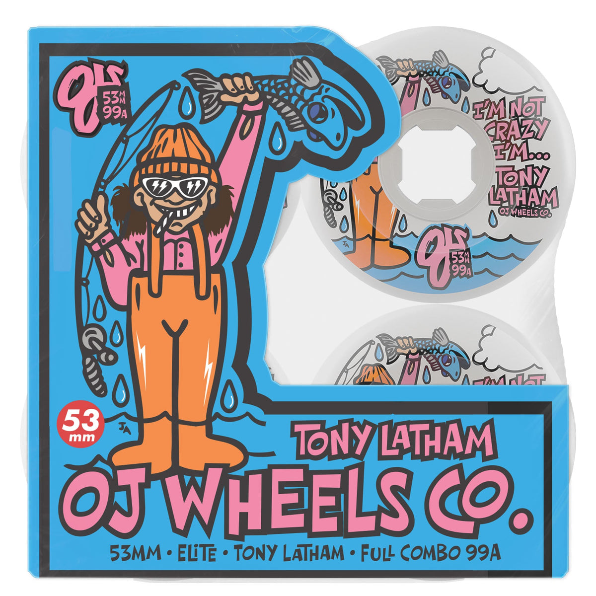 OJ Tony Latham Full Combo 53mm 99A Skateboard Wheels