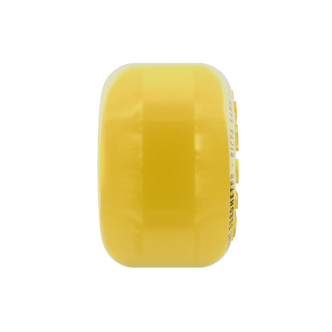 Ricta Clouds Clear Yellow / Black 54mm 78A Skateboard Wheels