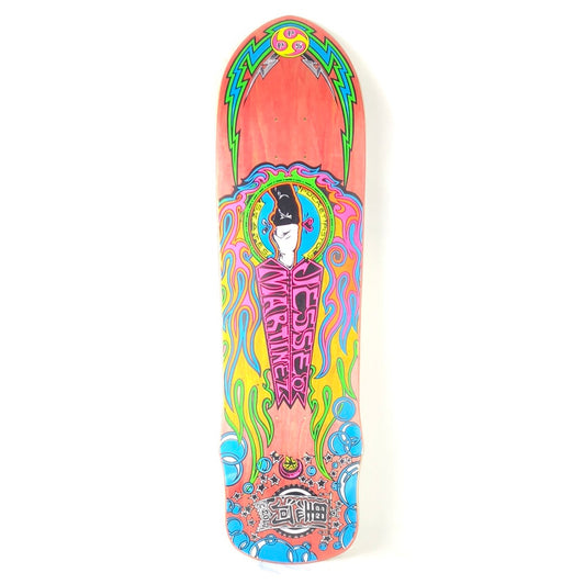 Pocket Pistols Jesse Martinez Pink/Multi Color Size 8.5" Shaped Skateboard Deck