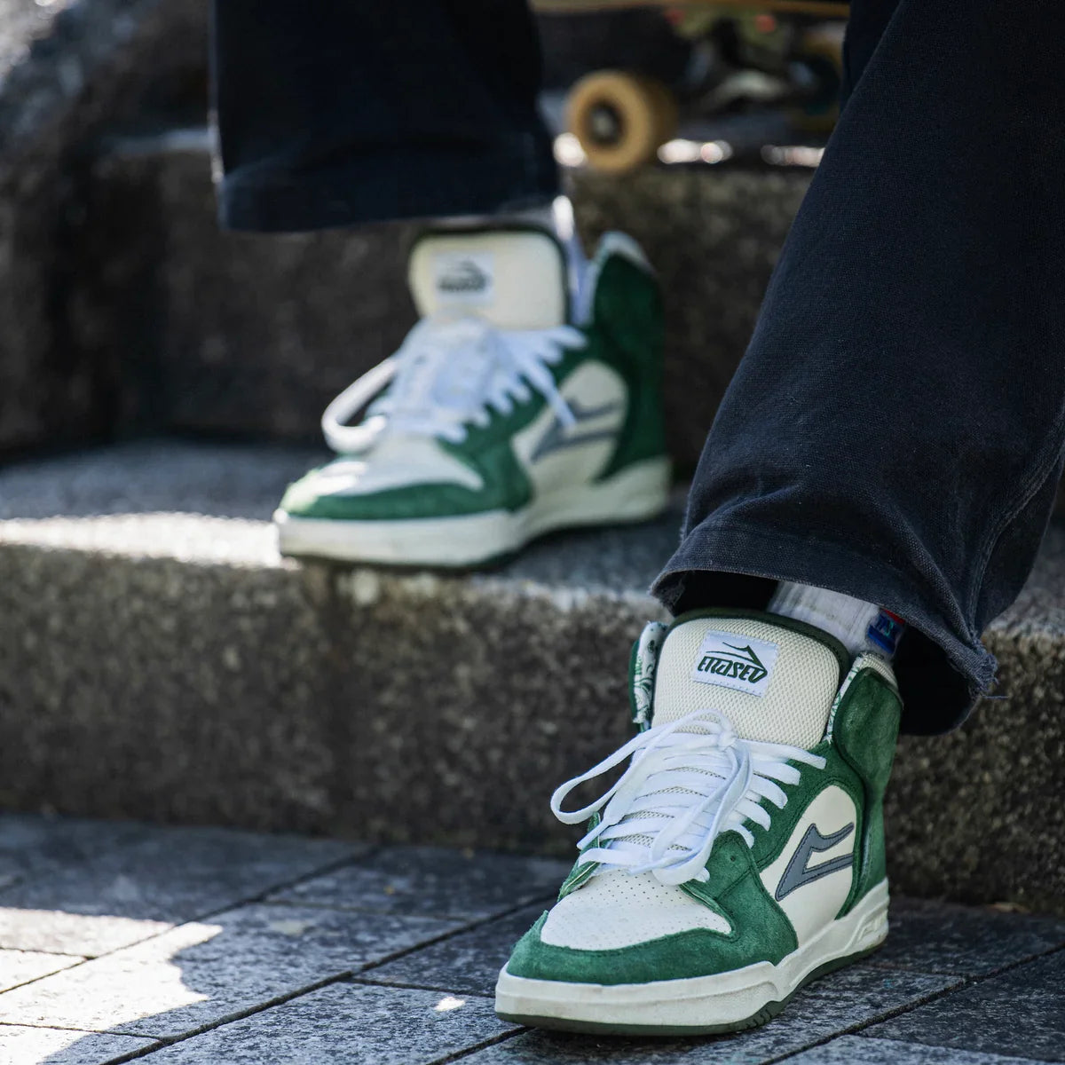 Lakai Shoes Telford - Green/Cream Suede - Bow Shock Marketplace