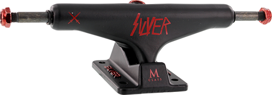 Silver M-Class Hollow Slay Black Red Set of 2 Trucks