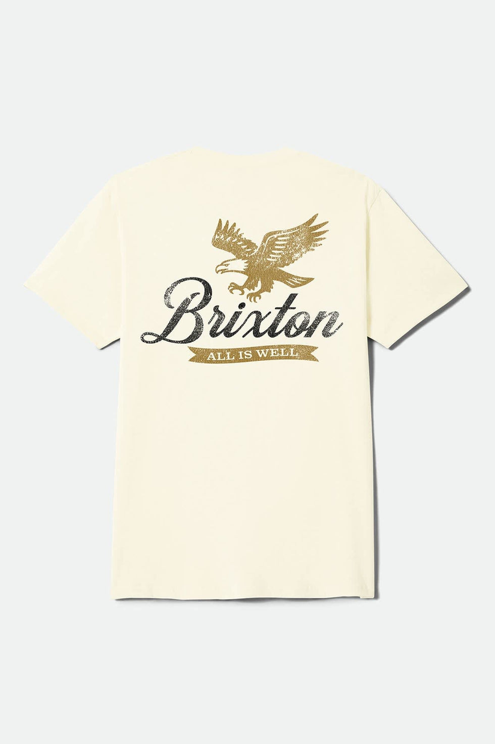 Brixton Well Standard Cream S/s Shirt