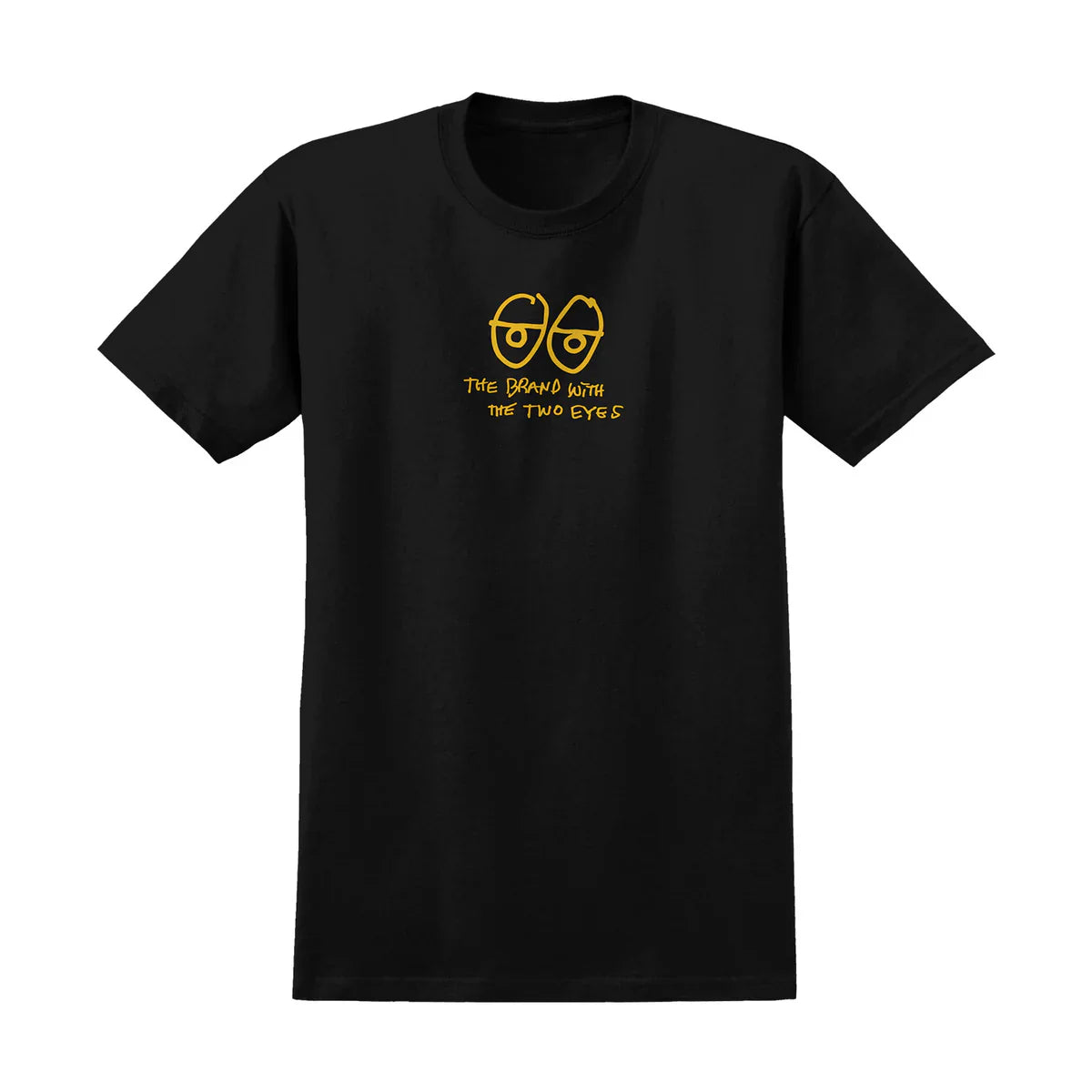 Krooked Two Eyes Black/Yellow S/s Shirt