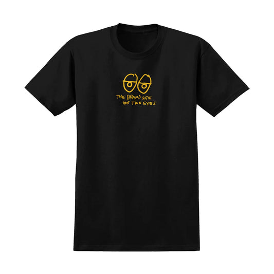 Krooked Two Eyes Black/Yellow S/s Shirt