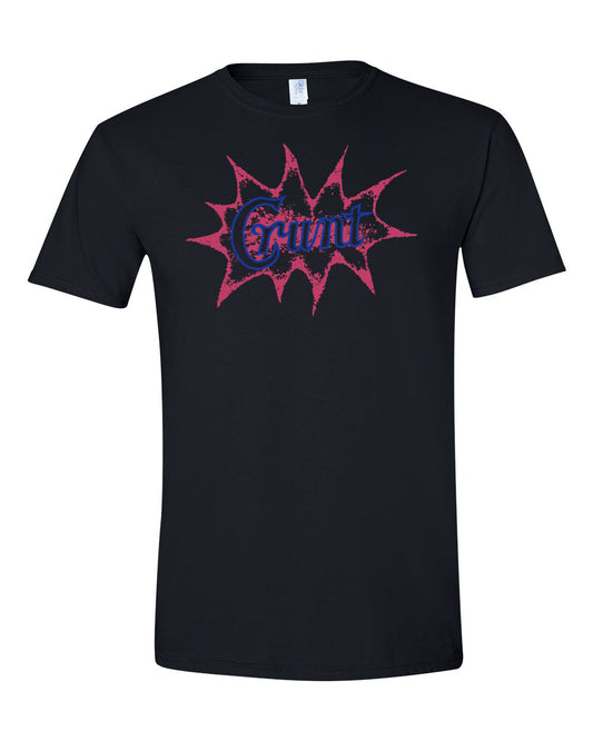 CRUNT "Explosive" T-Shirt with Trance Syndicate back logo - Bow Shock Marketplace