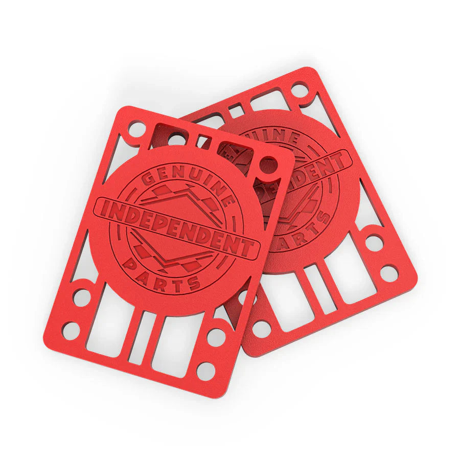 Independent Genuine Parts Riser Pads 1/8" - Red (Set of 2) - Bow Shock Marketplace