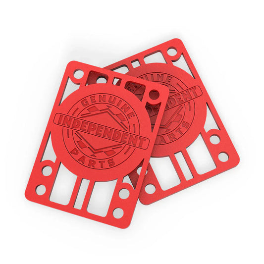 Independent Genuine Parts Riser Pads 1/8" - Red (Set of 2) - Bow Shock Marketplace
