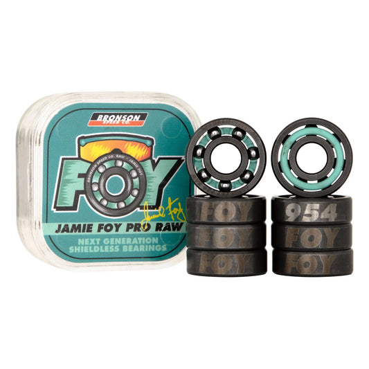 Bronson Jamie Foy Pro Skateboard Bearings - Raw (8 Pack)