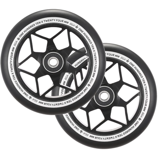 Envy - Diamond 110mm Wheels (Black)