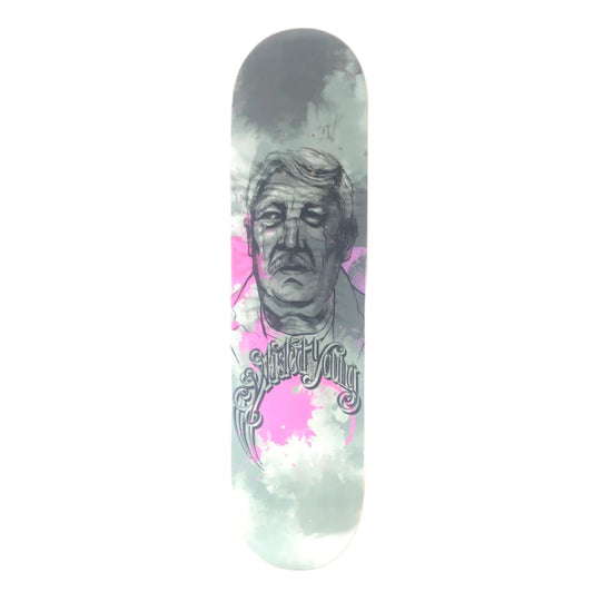 Manik Wasted On The Young Grey Pink 8.0" Skateboard Deck