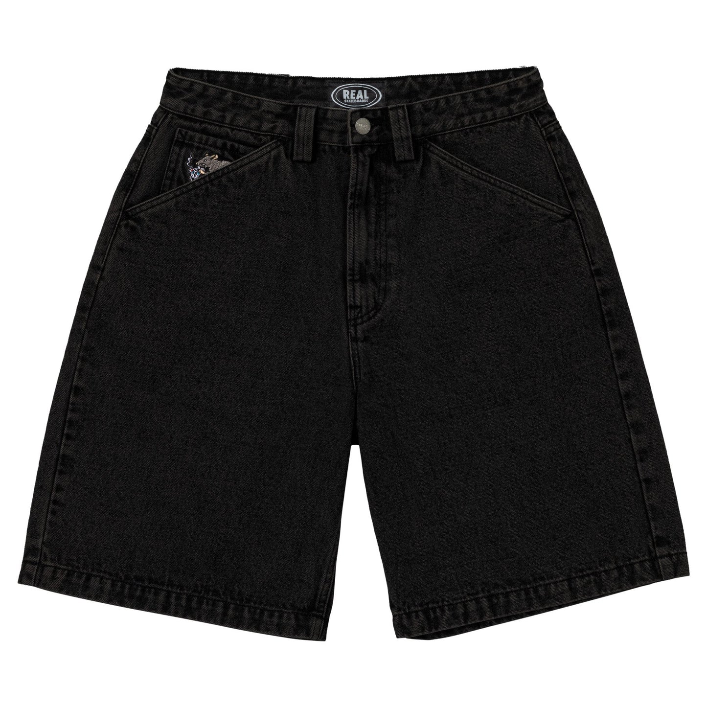 Real Street Cleaner Black Stone / Acid Wash Shorts