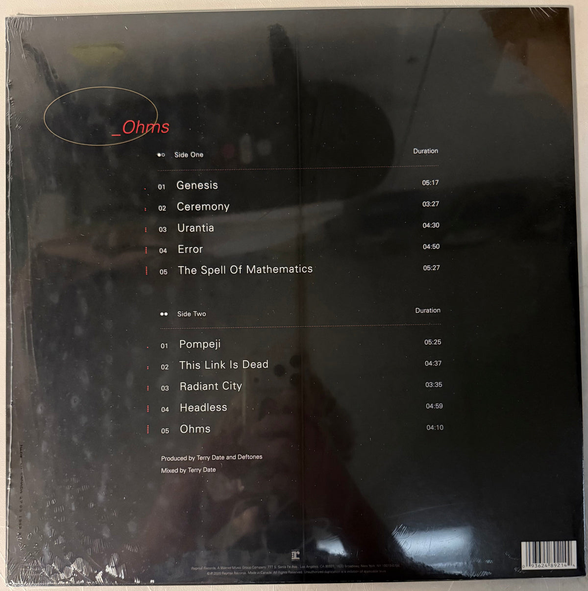 Deftones - Ohms Vinyl LP Record
